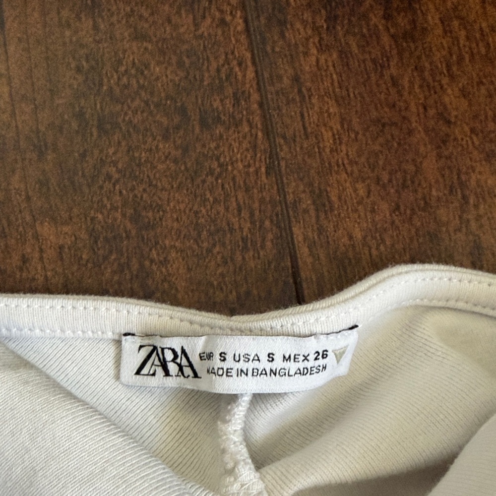 Zara Cream Ruched Camisole Fits Size XS - Picture 2 of 4